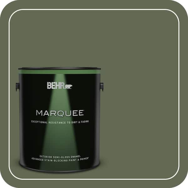 BEHR MARQUEE 1 gal. #ICC-87 Rosemary Sprig Semi-Gloss Enamel Exterior Paint & Primer