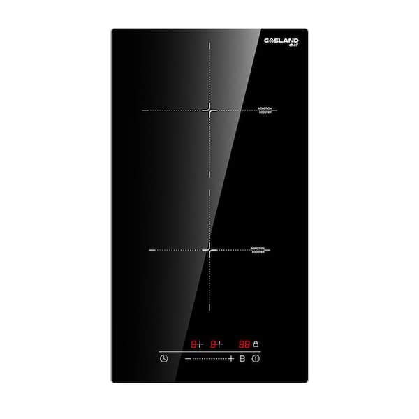 GASLAND Chef 12 in. 2 Elements Smooth Top Induction Cooktop in Black with Boost Function