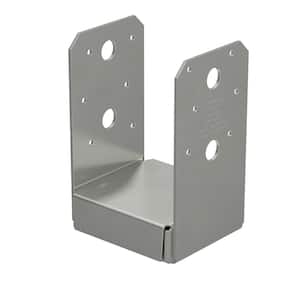 ABU Stainless-Steel Adjustable Standoff Post Base for 4x4 Nominal Lumber