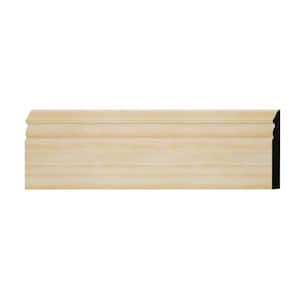 WM518 0.56 in. D x 5.25 in. W x 6 in. L Wood (Pine) Baseboard Moulding Sample