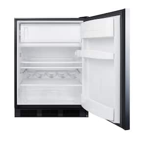 5.1 cu. ft. Mini Refrigerator in Stainless Steel with Freezer