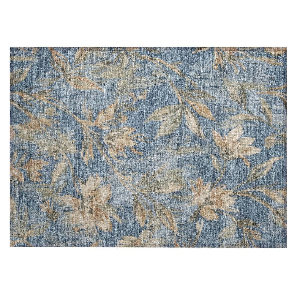 Chantille Machine Washable Indoor/Outdoor Abstract ACN2951 Denim 2 ft. x 3 ft. Accent Rug price history on PriceWatchPro