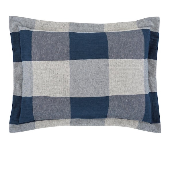 Home Decorators Collection Charcoal Gray Plaid 18 in. x 18 in