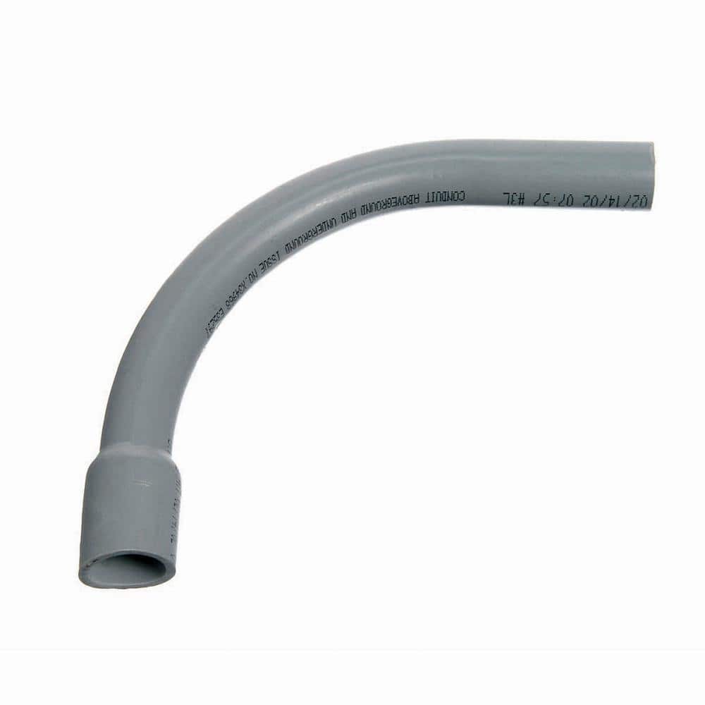 Carlon 2 in. 90-Degree Schedule 40 PVC 24 in. Bend Radius Belled End Elbow  UA9DJB-UPC - The Home Depot