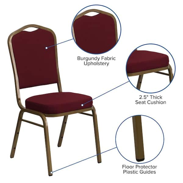 Commercial Stack Chair With 2.5 Thick Cushion