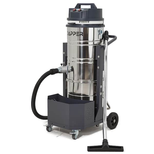 Heavy Duty 26.5 gal. 6 Peak HP Stainless Steel 2 in 1 Shop Vacuum Wet Dry Vac with Filter,Squeegee and Attachments