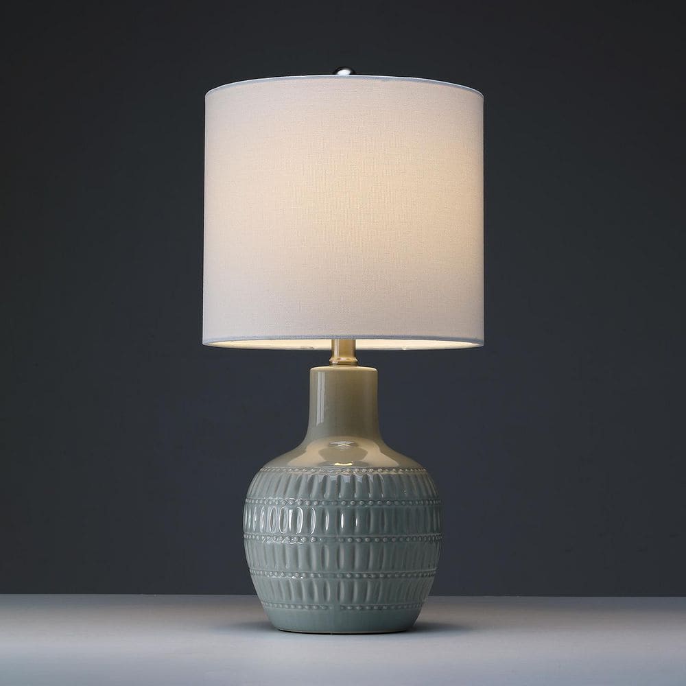19in Ceramic Table Lamp with White Drum Shade price history on PriceWatchPro