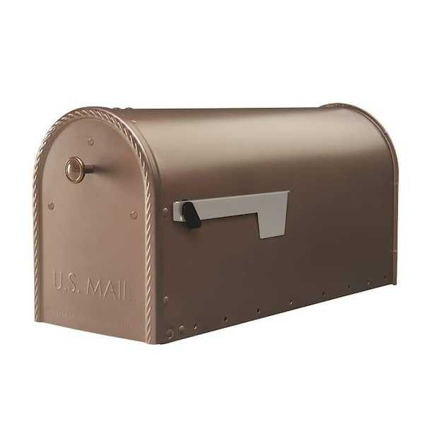 Architectural Mailboxes Edwards Venetian Bronze, Large, Steel, Post ...