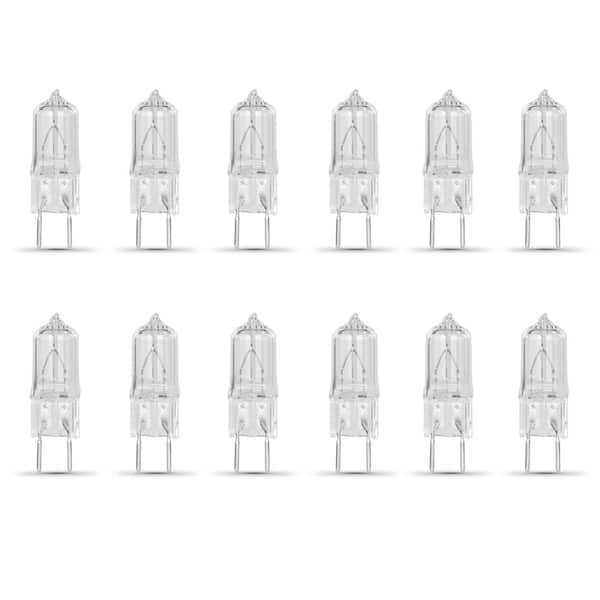 100-Watt Bright White (2700K) T4 GY8.6 Bi-Pin Base Dimmable Halogen Light Bulb (12-Pack)