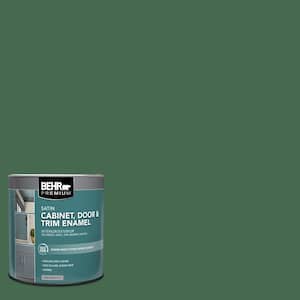 1 qt. #M410-7 Perennial Green Satin Enamel Interior/Exterior Cabinet, Door & Trim Paint