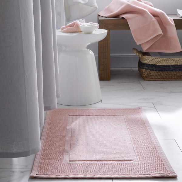  TEXTILOM Luxury 2 Pack Banded Cotton Bath Mats for