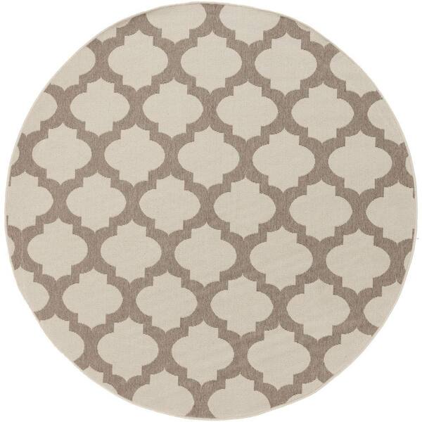 Artistic Weavers Aggie Beige 7 ft. x 7 ft. Round Indoor/Outdoor Area Rug