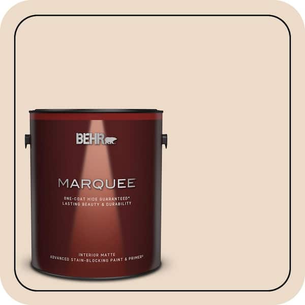 BEHR MARQUEE 1 gal. #N260-1 Vanilla Mocha Matte Interior Paint & Primer