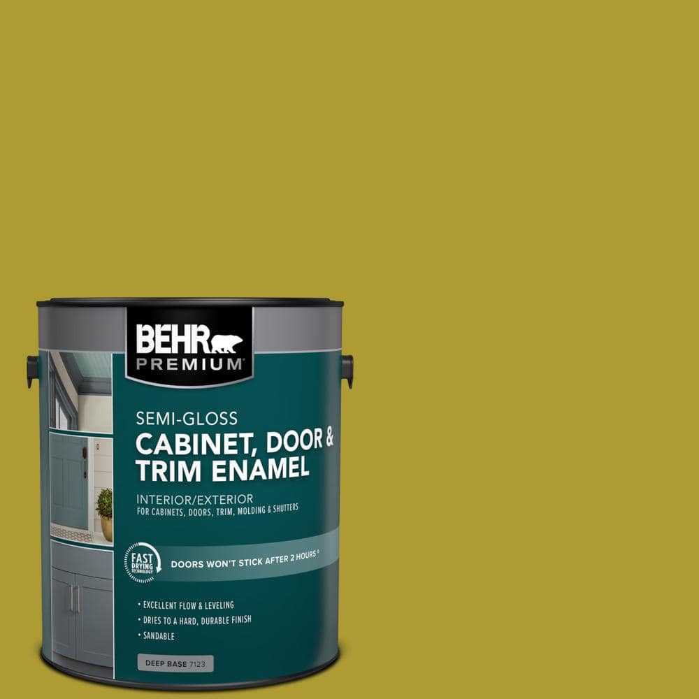 1 gal. #P330-7 Luscious Lime Semi-Gloss Enamel Interior/Exterior Cabinet, Door & Trim Paint price history on PriceWatchPro
