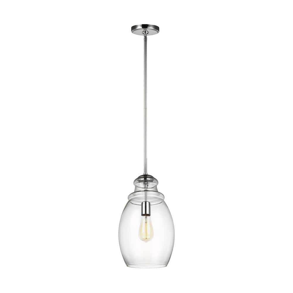 Marino 1-Light Chrome Pendant with Clear Glass Shade price history on PriceWatchPro