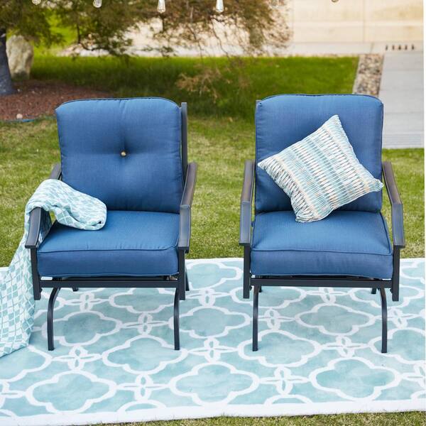 Patio Festival Metal Outdoor Rocking, Cushions For Porch Rocking Chairs