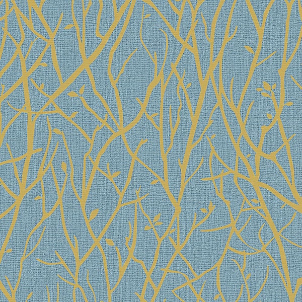 Advantage Kaden Slate Branches Vinyl Strippable Roll (Covers 57.8 sq. ft.)