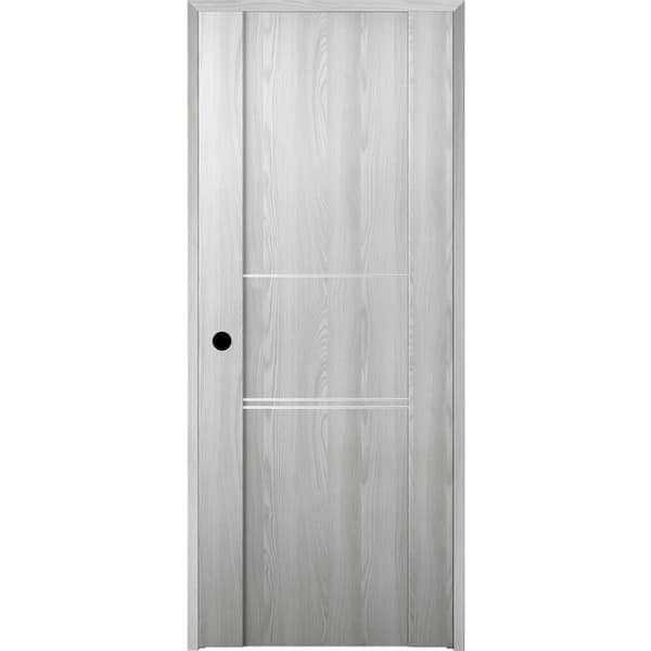 Belldinni 18 in. x 80 in. Vona Right-Handed Solid Core Ribeira Ash Textured Wood Single Prehung Interior Door