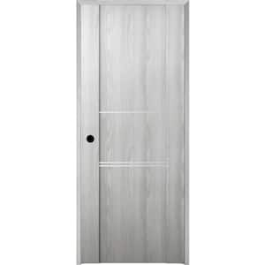 Vona 36 in. x 80 in. Right-Handed Solid Core Ribeira Ash Textured Wood Single Prehung Interior Door