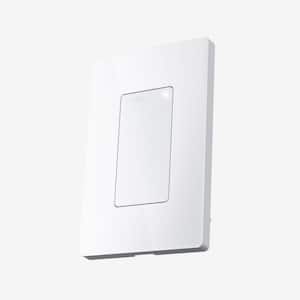 Smart 15 Amp Programmable Touch and Push Button Light Switch, White (1-Pack)