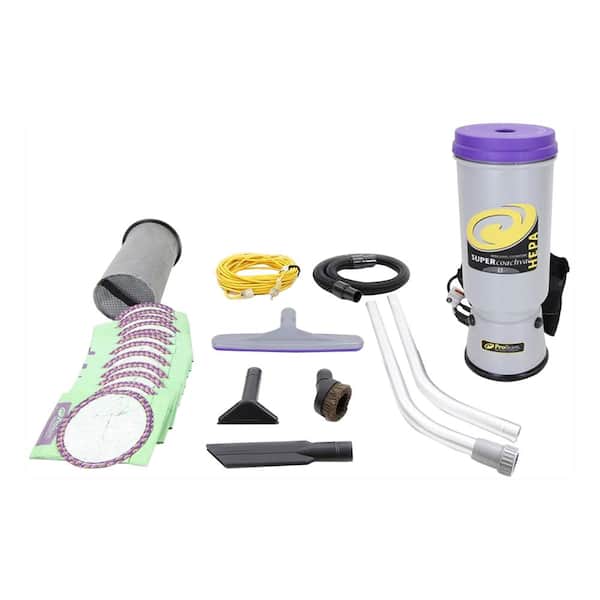 ProTeam Super CoachVac 10 qt. Commercial Backpack Vacuum Cleaner with Attachment Kit