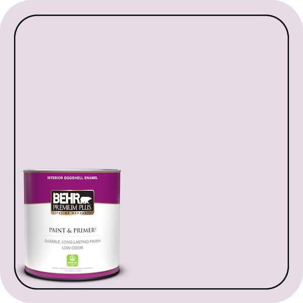 BEHR PREMIUM PLUS 1 qt. #M100-1A Not Quite Purple Eggshell Enamel Low Odor Interior Paint & Primer