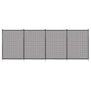 4FT x 12FT Mesh Removable Child Safety Pool Fence with Stainless Steel Tubes