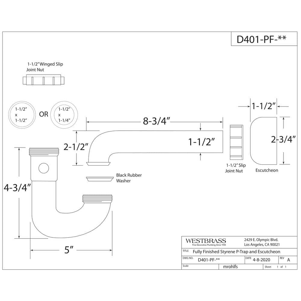 Oil Rubbed Bronze Decorative ABS P-Trap for Water Supply