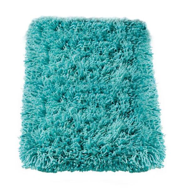 Home Decorators Collection Ultimate Shag Turquoise 9 ft. x 12 ft. Area Rug