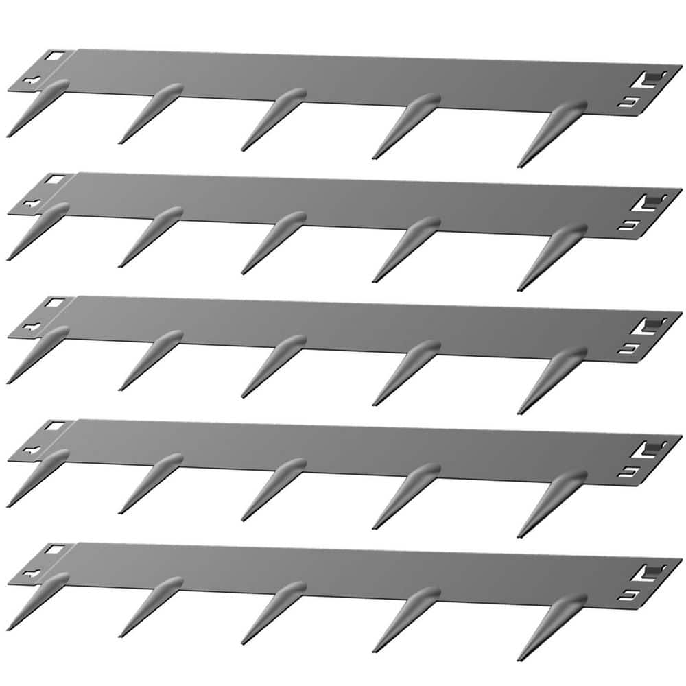 39 in. L x 3 in. H x 0.06 in. W Gray Rust-Resistant Bendable Pathway Metal Landscape Spike Edging Borders (5-Pack) price history on PriceWatchPro