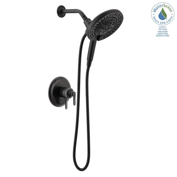 Delta Bonacci In2ition 1-Handle Shower Trim in Matte Black (Valve