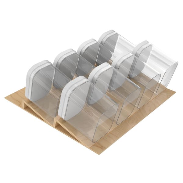 Maple OXO Drawer Insert Organizer for 24 in. Base Cabinet Deep Drawers