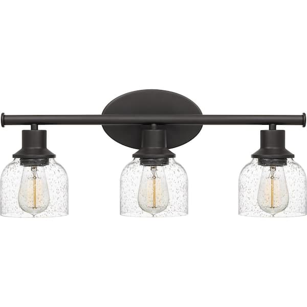 ASHLEY HARBOUR COLLECTION Newlin 3-Light Powder Coat Bronze Bath Light