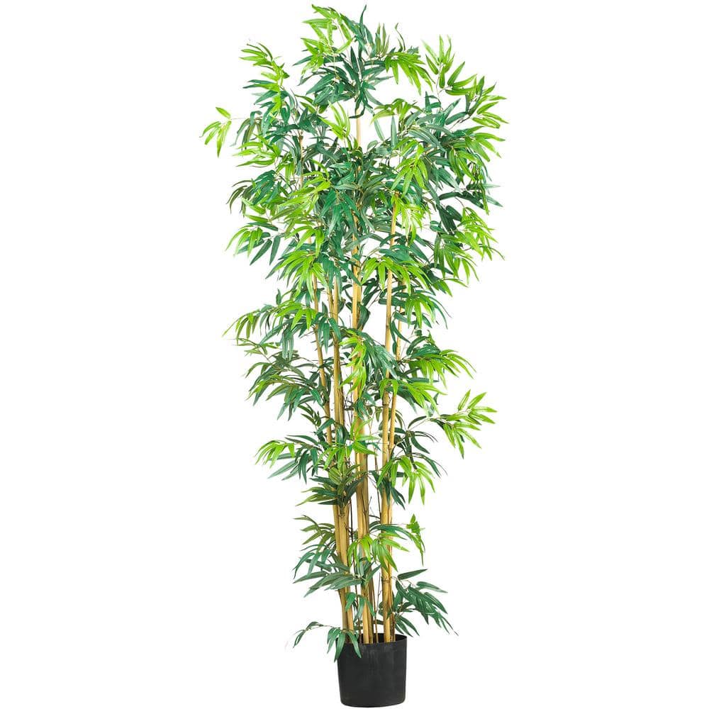Zen Inspired 6' Silk Bamboo Potted Outdoor Tree