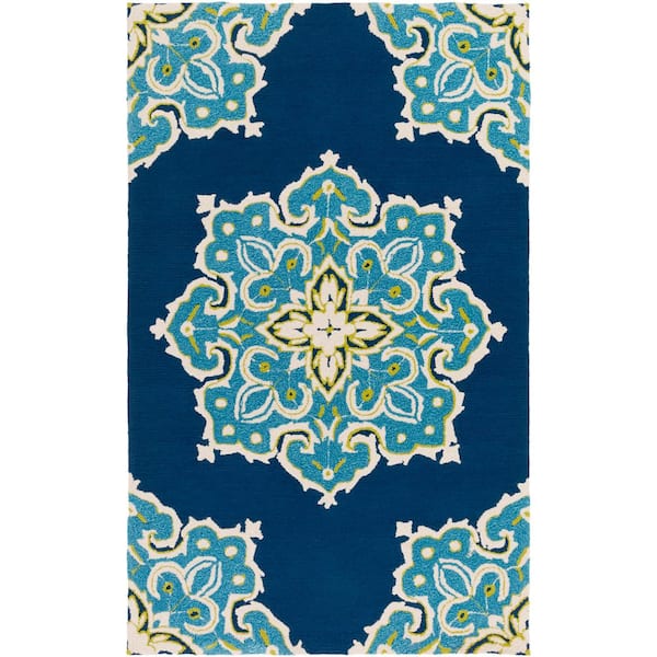 Artistic Weavers Timbergrove Navy 5 ft. x 8 ft. Indoor/Outdoor Area Rug