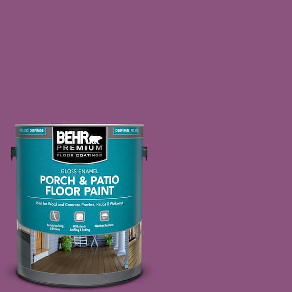 BEHR PREMIUM 1 gal. Home Decorators Collection #HDC-MD-07 Dynamic Magenta Gloss Enamel Interior/Exterior Porch and Patio Floor Paint