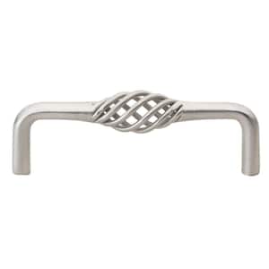 3-3/4 in. Center-to-Center Satin Nickel Birdcage Cabinet Pull (10-Pack)