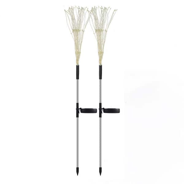 Solar Garden Lights Solar Firework Lights 120 LED Outdoor Waterproof with 2 Lighting Modes Twinkling and Steady-ON