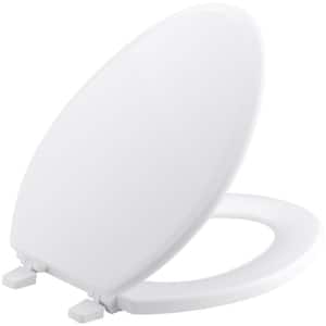 Ridgewood Elongated Closed Front Toilet Seat in White