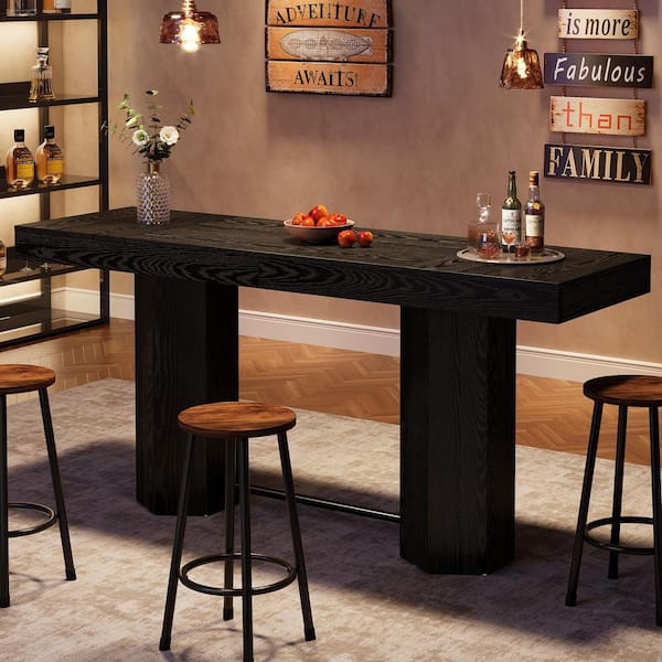 Flash Furniture Stiles 6-Bottle Restaurant Dining Table and Bases