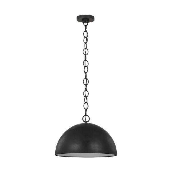 Generation Lighting Whare Medium 1-Light Aged Iron Pendant