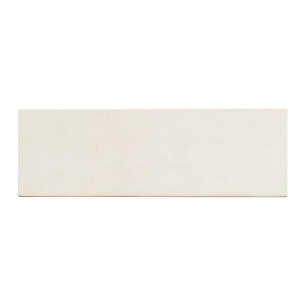 Alga Sunbleach 2.5 in x 8 in. Glossy Ceramic Zellige-Look Subway Wall Tile (5.38 sq. ft. /Case)