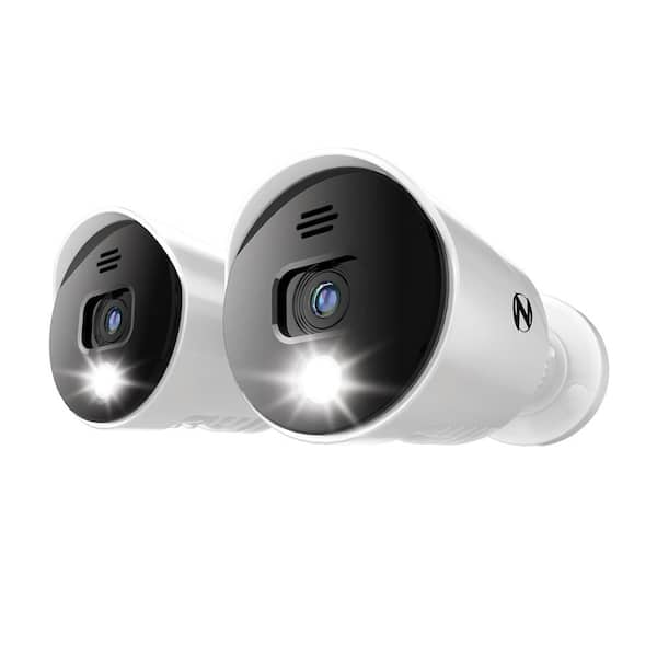 Night Owl DP2 Series 1080p Wired Spotlight Cameras with Audio (2-Pack)