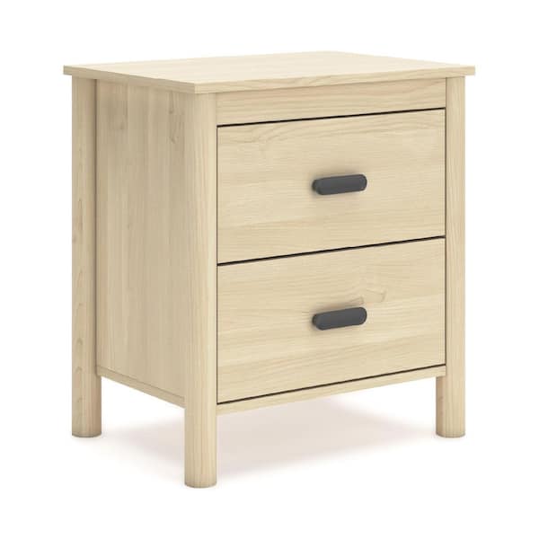 Cabinella Beige 2 Drawer 22.05 in. W Nightstands