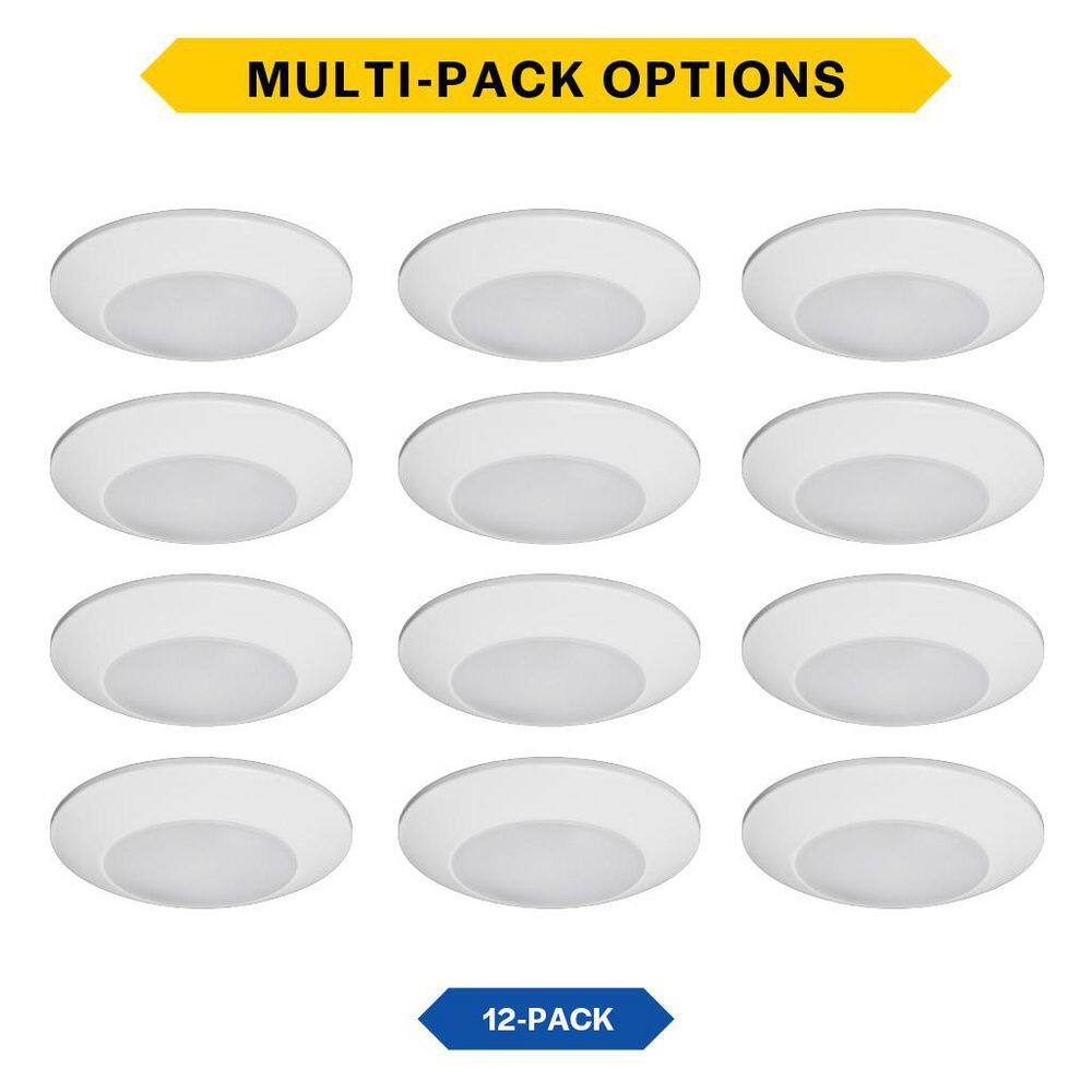 8 in. Surface Mount Downlight Adjustable CCT IC Rated Dimmable Indoor Outdoor Integrated LED Recessed Trim 12-Pack price history on PriceWatchPro