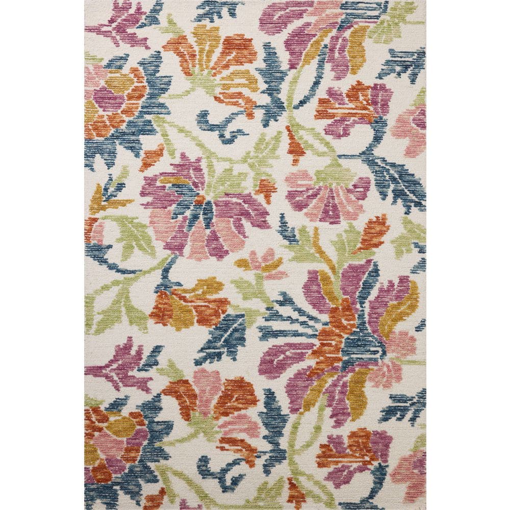Tilly Ivory / Multi 7 ft. x 6 in. x 9 ft. 9 in. Traditional Area Rug price history on PriceWatchPro