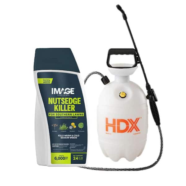 2 Gallon Pump Sprayer and 24 oz. 6,000 sq. ft. Nutsedge Weed Killer Concentrate Combo
