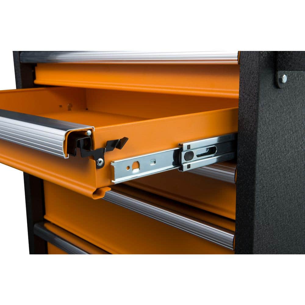 26" GSX Series 5-Drawer Steel Rolling Tool Cabinet with Aluminum Handles