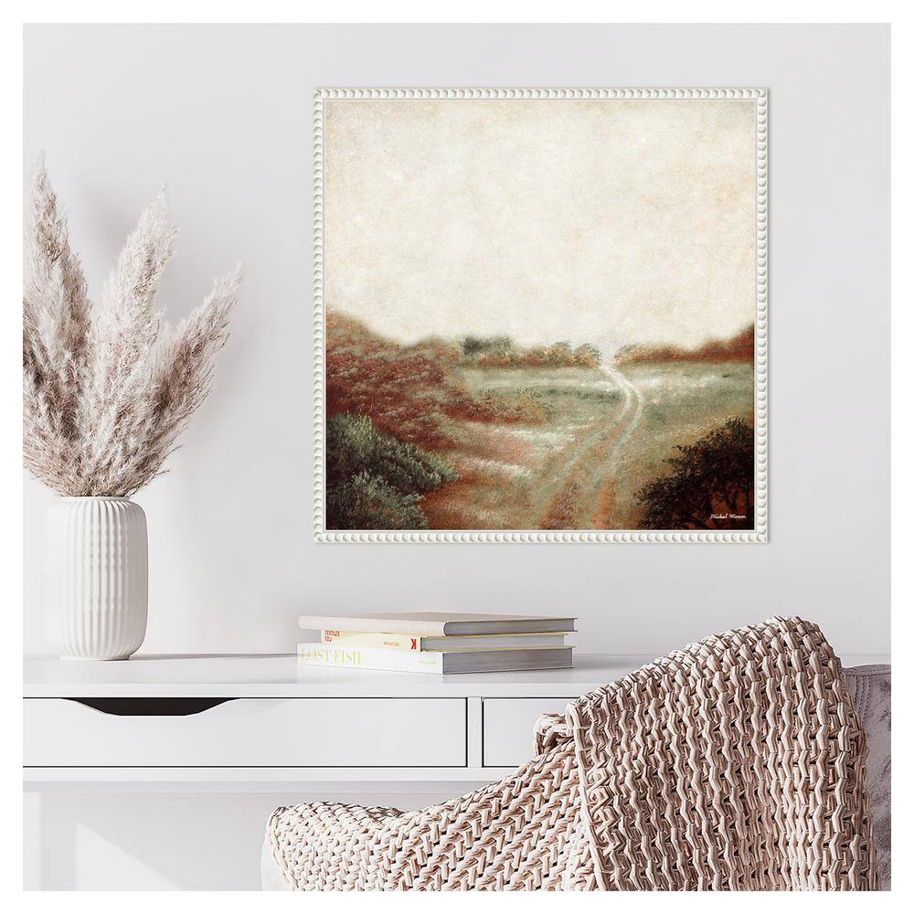 Ethereal Field Beaded Framed Canvas Wall Art 22 x 22-in