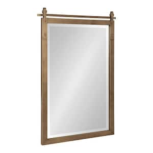 Chadbolt 22.00 in. W x 32.50 in. H Rectangle Metal Gold Framed Modern Wall Mirror